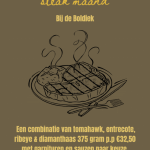 Februari = steak maand bij de Boldiek